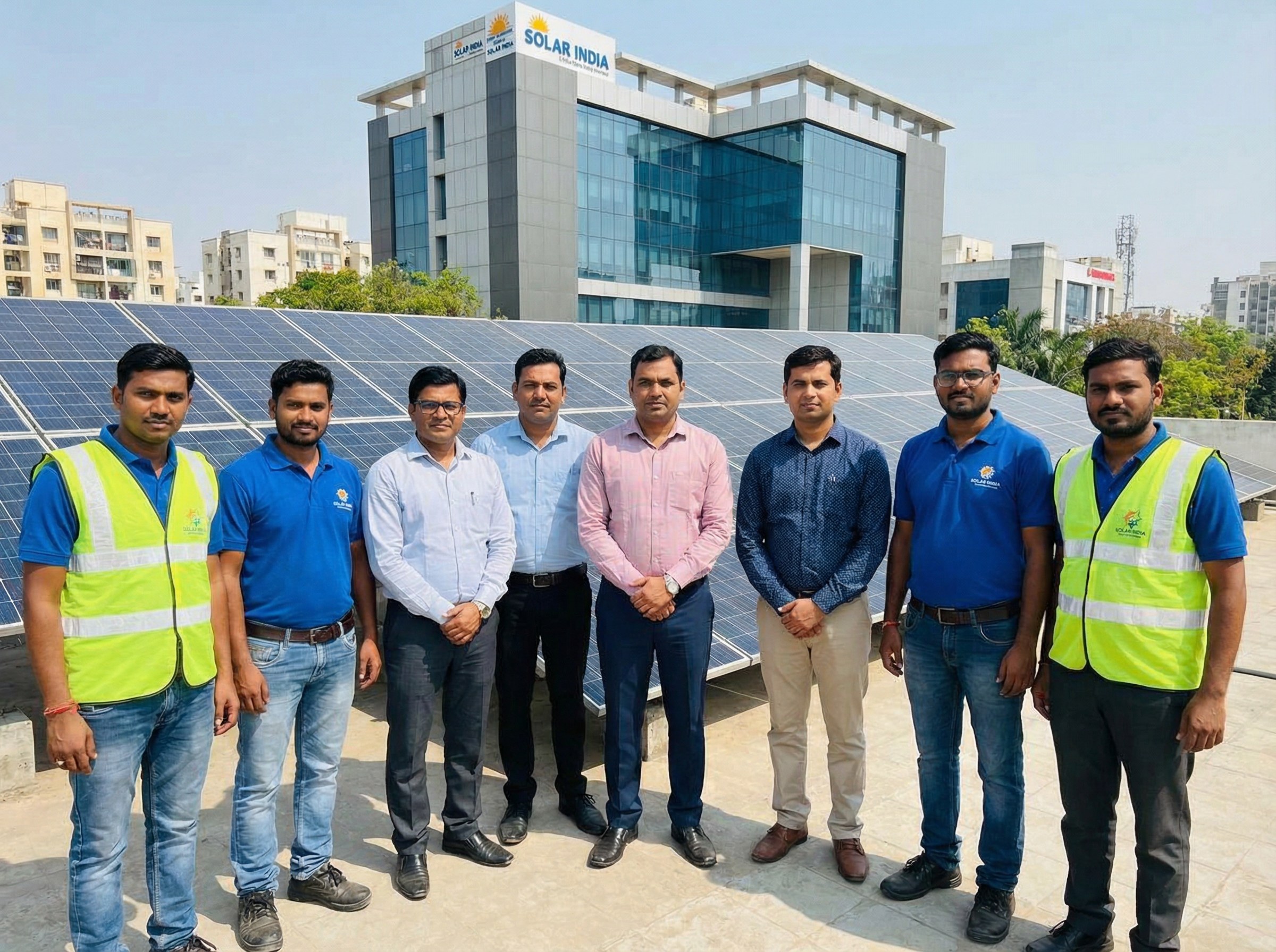 Yangtze Solar installation team