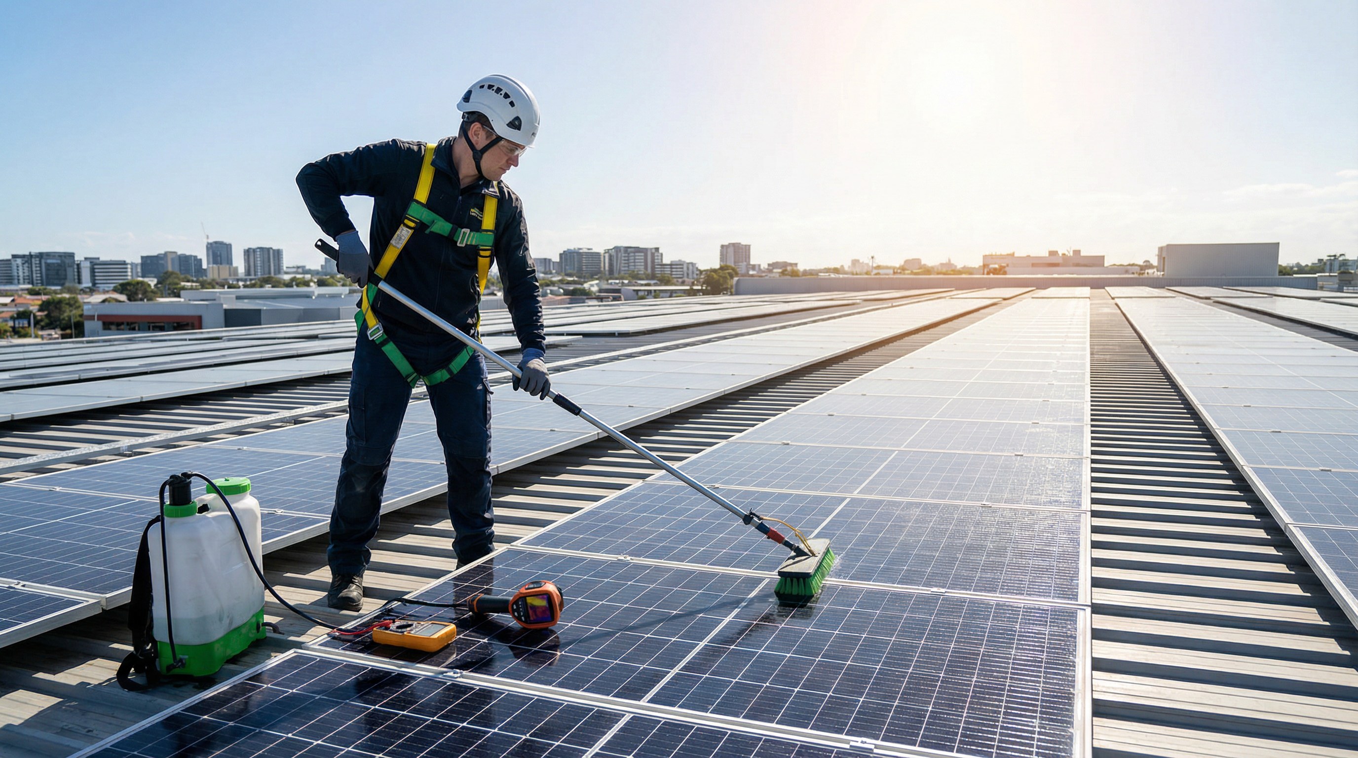 Solar panel maintenance