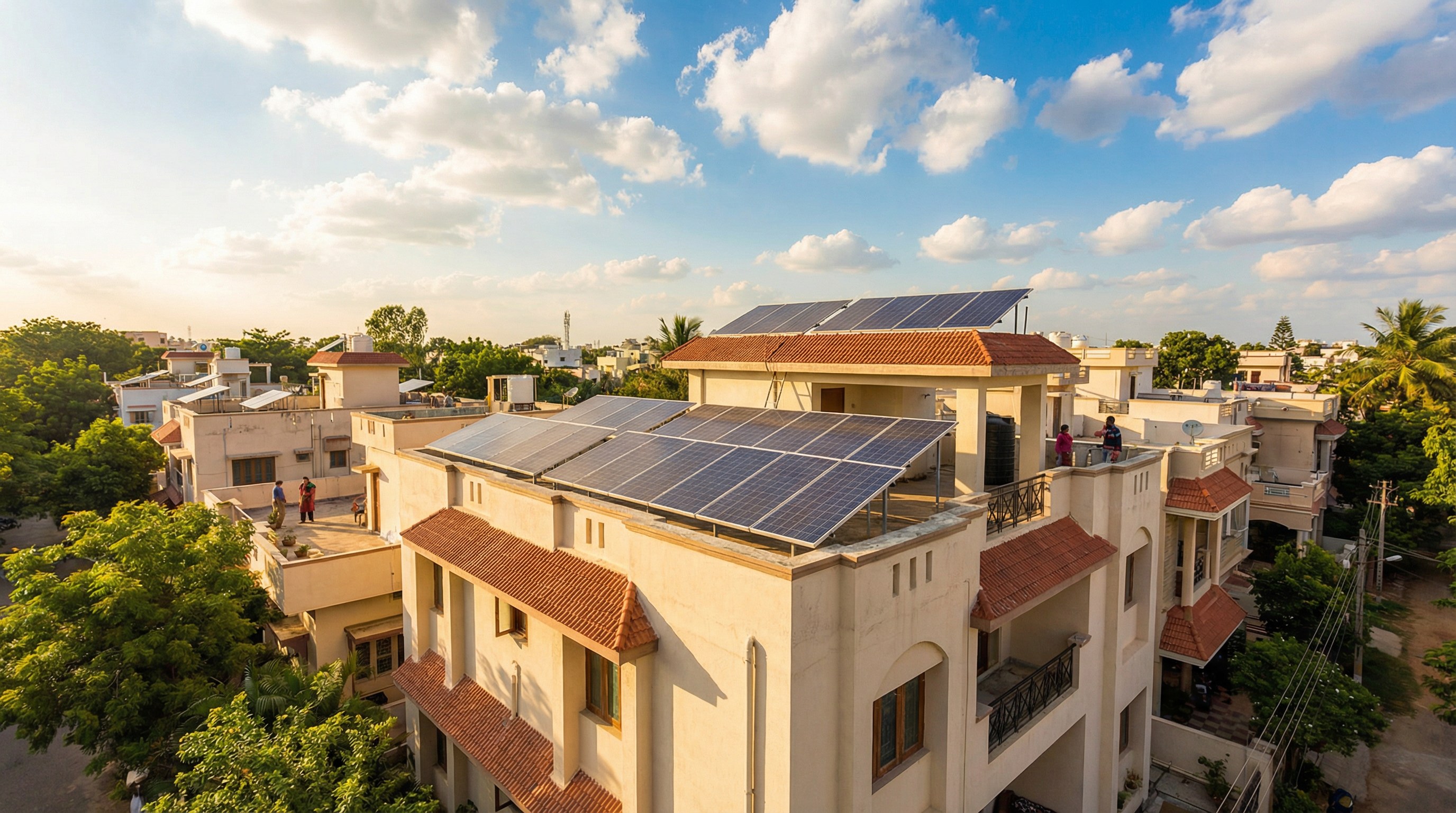 Rooftop solar on home