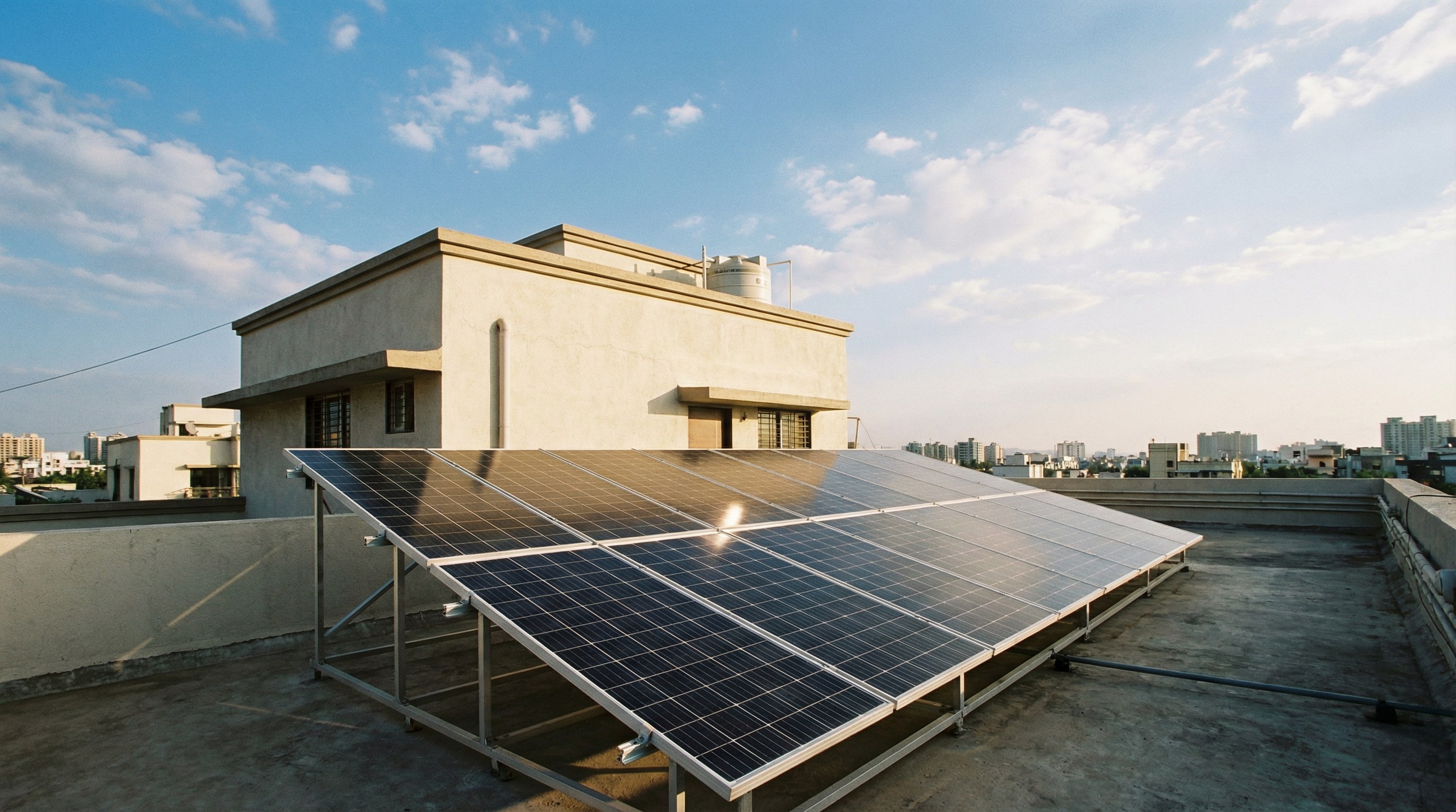 Rooftop solar installation