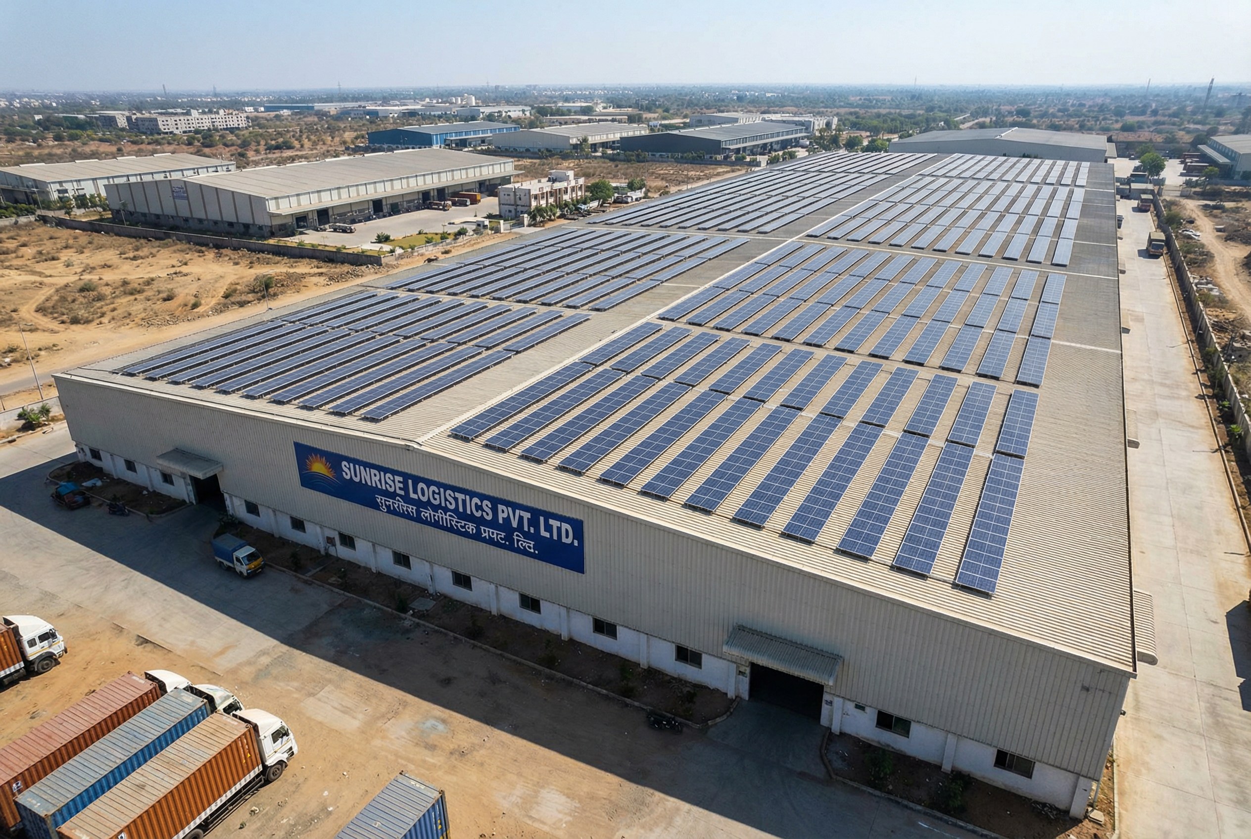 Warehouse solar Lucknow