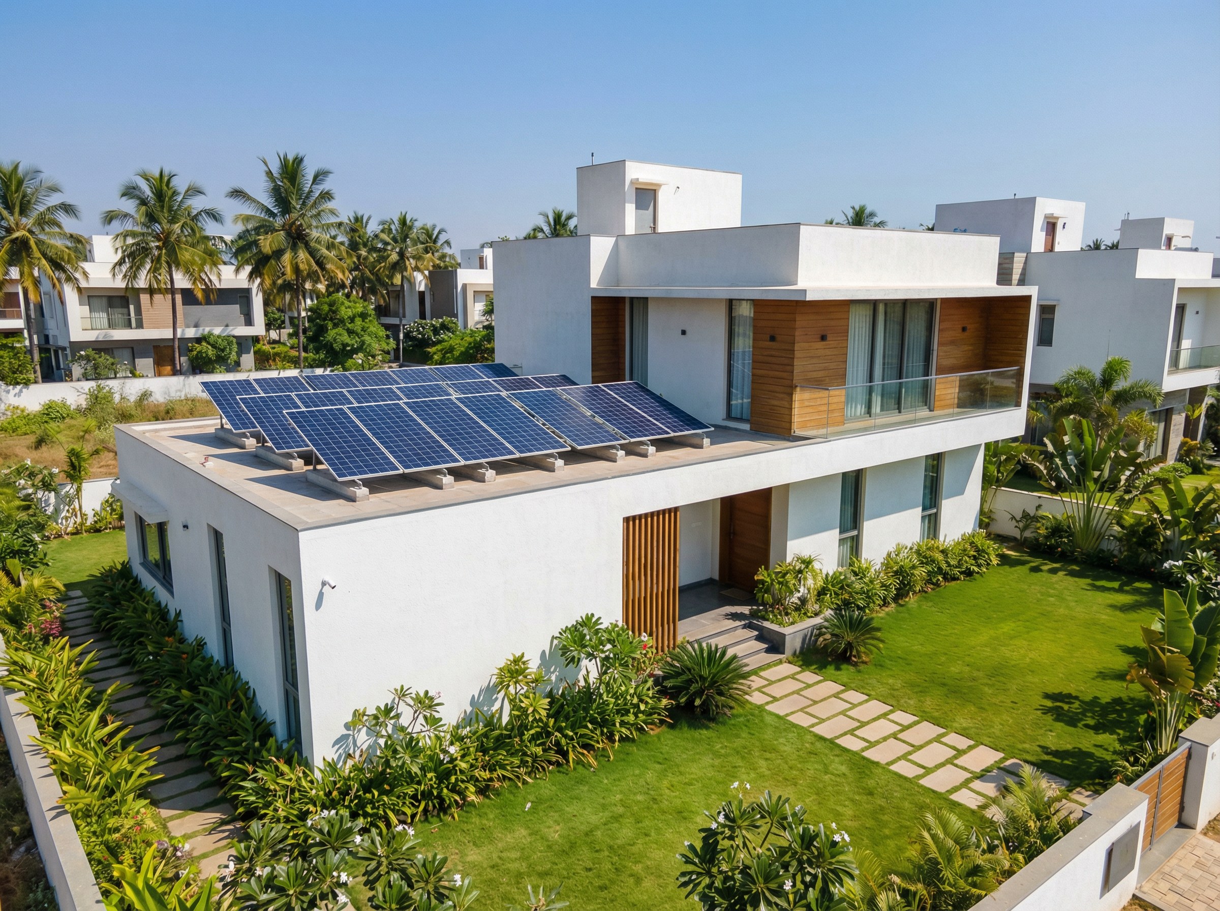 Rooftop solar on home