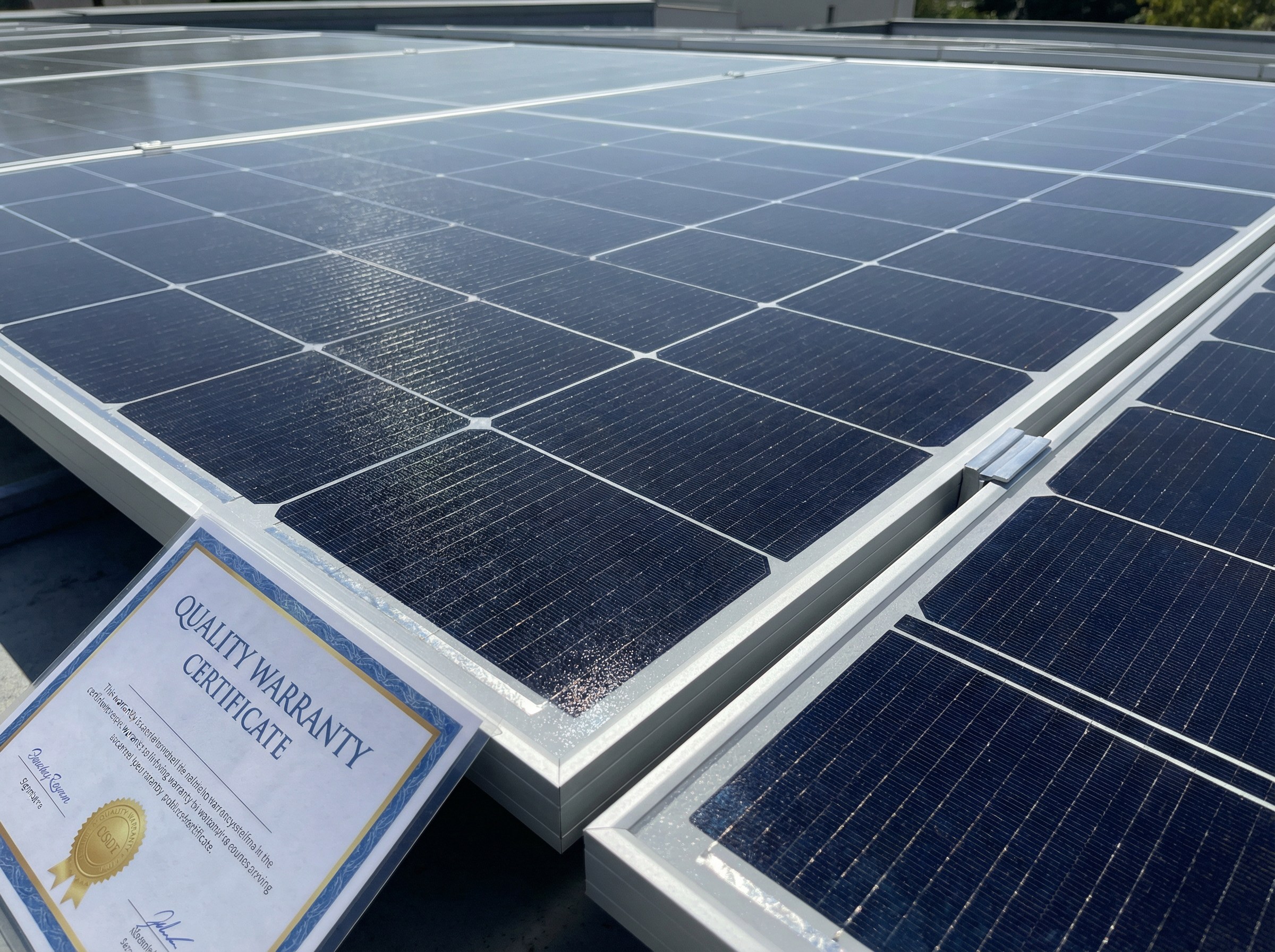 Solar panel warranty